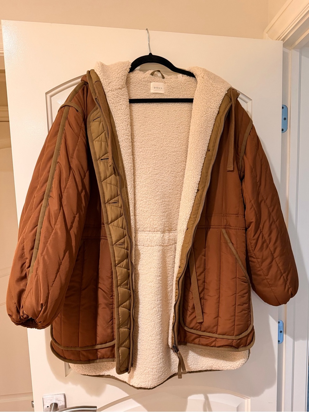 DÔEN Fauna Coat - S/M in Cinnamon Bark. EUC with removed tags. - Picture 5 of 6